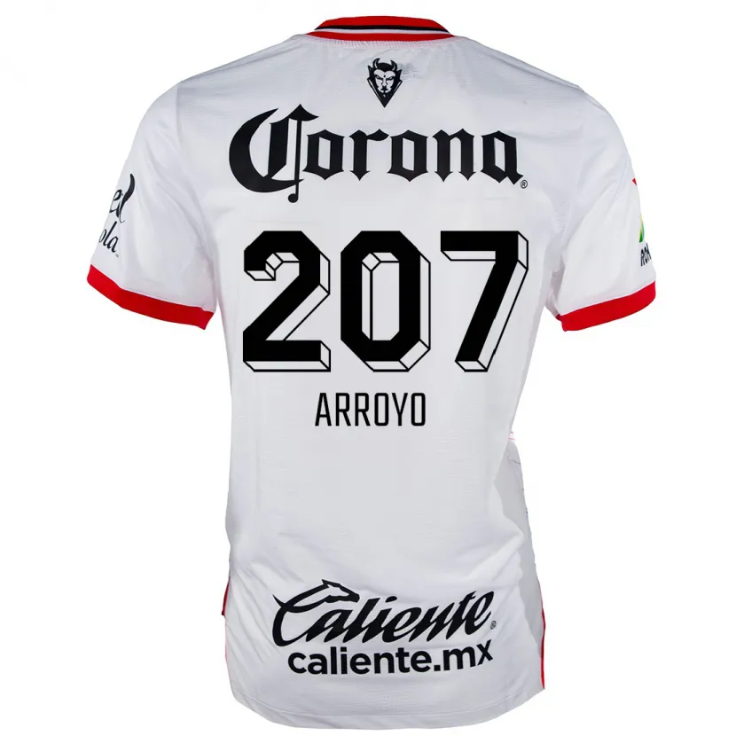 Danxen Homem Camisola José Arroyo #207 Branco Vermelho Alternativa 2024/25 Camisa