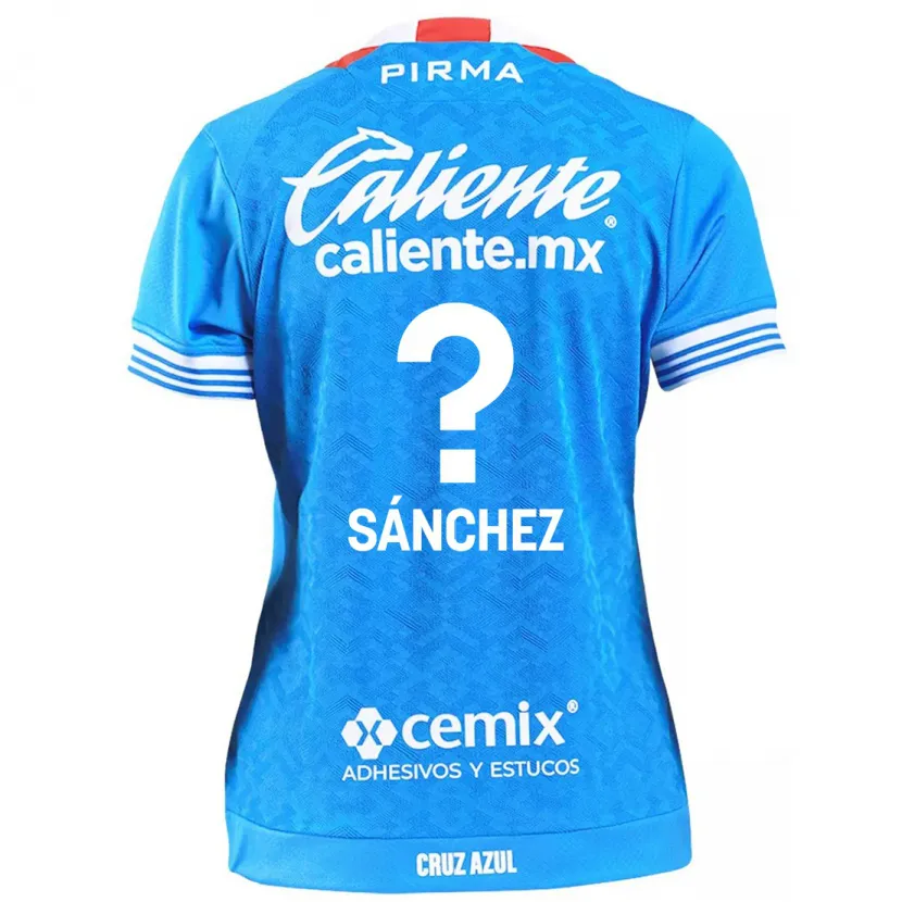 Danxen Mulher Camisola Jorge Sánchez #0 Céu Azul Principal 2024/25 Camisa
