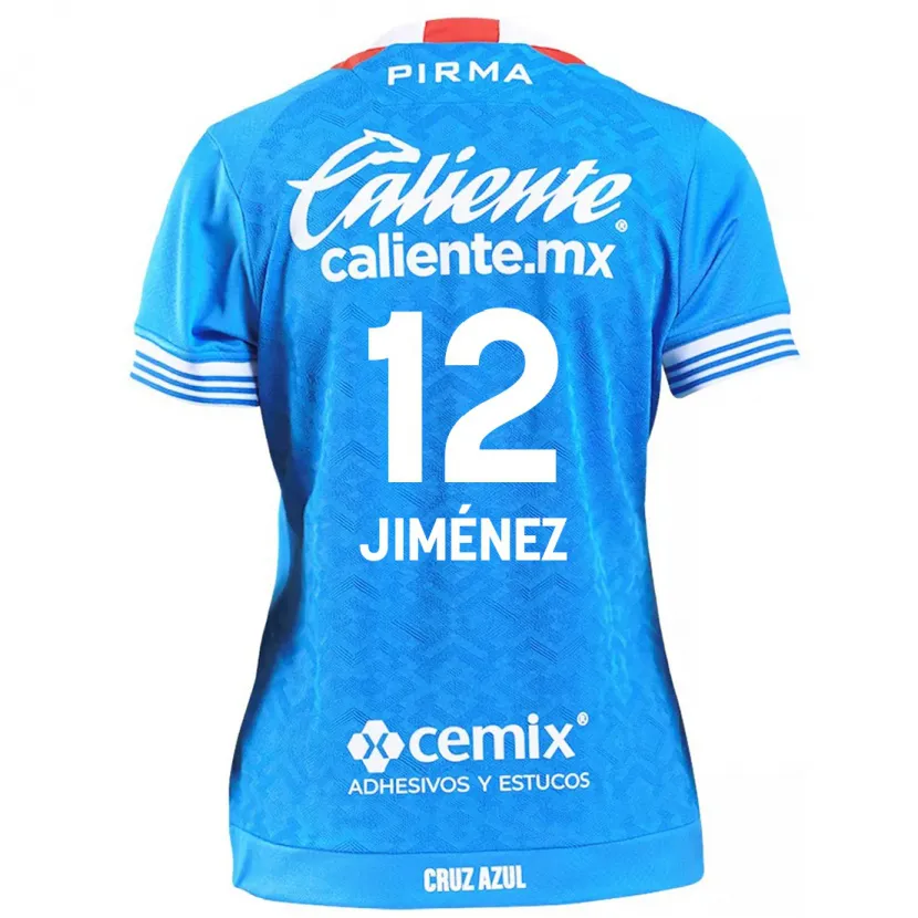Danxen Mulher Camisola Luis Jiménez #12 Céu Azul Principal 2024/25 Camisa