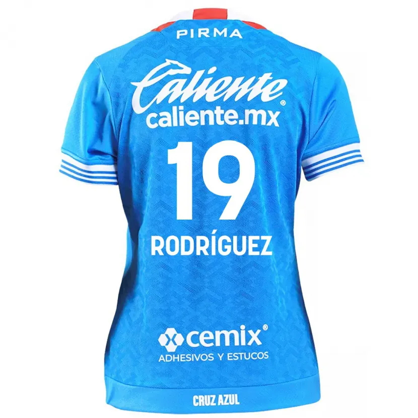 Danxen Mulher Camisola Carlos Rodríguez #19 Céu Azul Principal 2024/25 Camisa