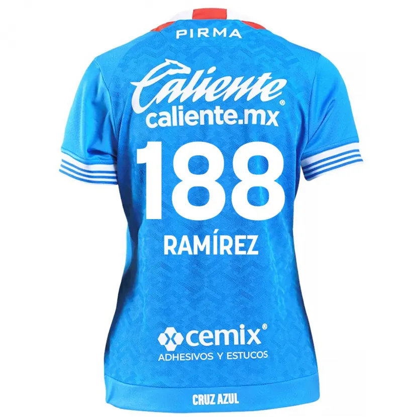 Danxen Mulher Camisola Diego Ramírez #188 Céu Azul Principal 2024/25 Camisa