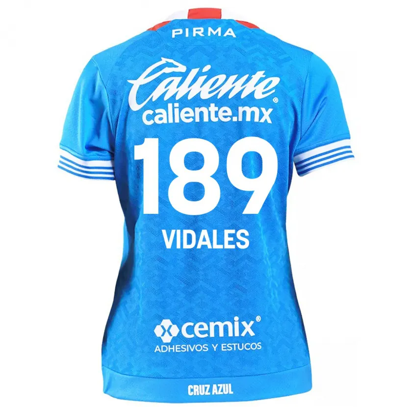 Danxen Mulher Camisola Álvaro Vidales #189 Céu Azul Principal 2024/25 Camisa