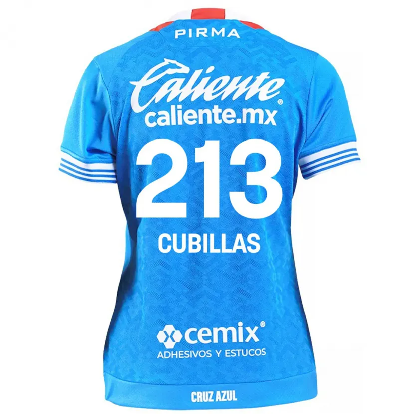 Danxen Mulher Camisola Andre Cubillas #213 Céu Azul Principal 2024/25 Camisa