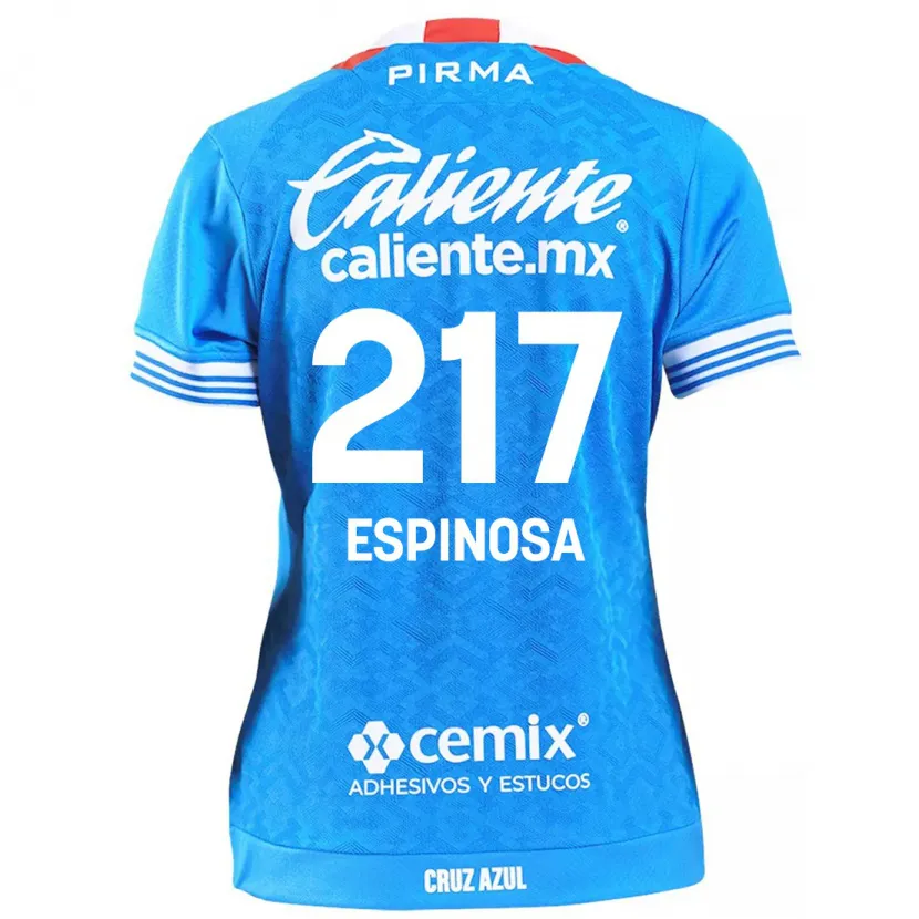 Danxen Mulher Camisola Samuel Espinosa #217 Céu Azul Principal 2024/25 Camisa