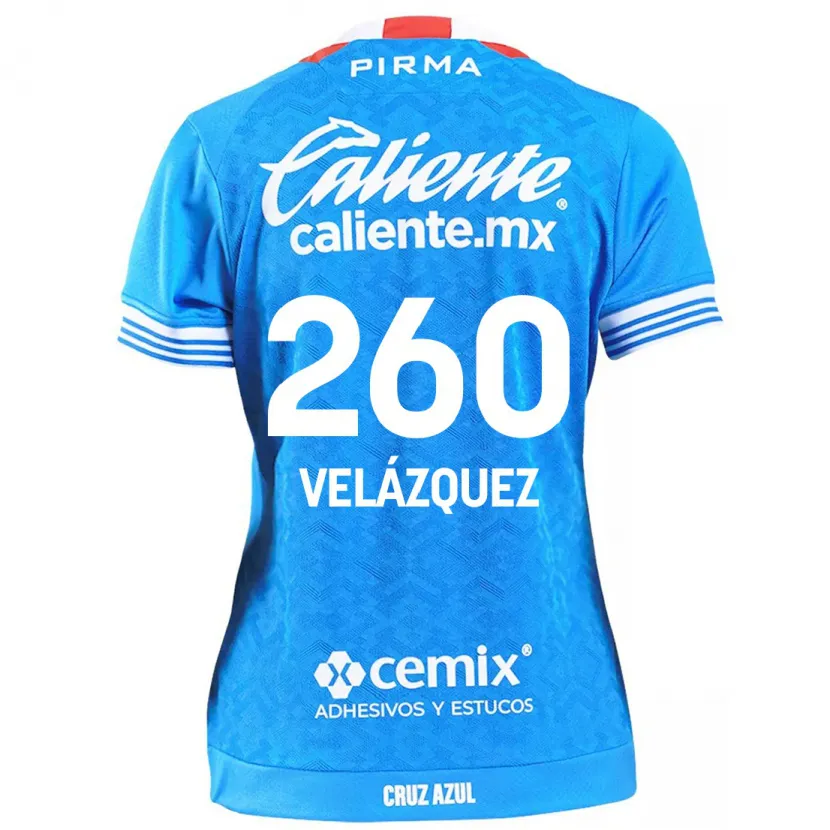 Danxen Mulher Camisola Víctor Velázquez #260 Céu Azul Principal 2024/25 Camisa