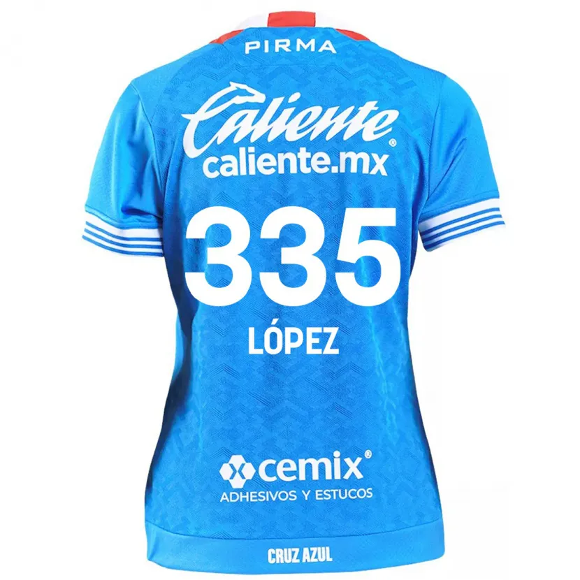 Danxen Mulher Camisola Alfredo López #335 Céu Azul Principal 2024/25 Camisa