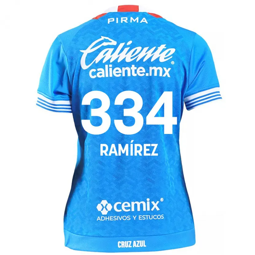 Danxen Mulher Camisola Mauricio Ramírez #334 Céu Azul Principal 2024/25 Camisa