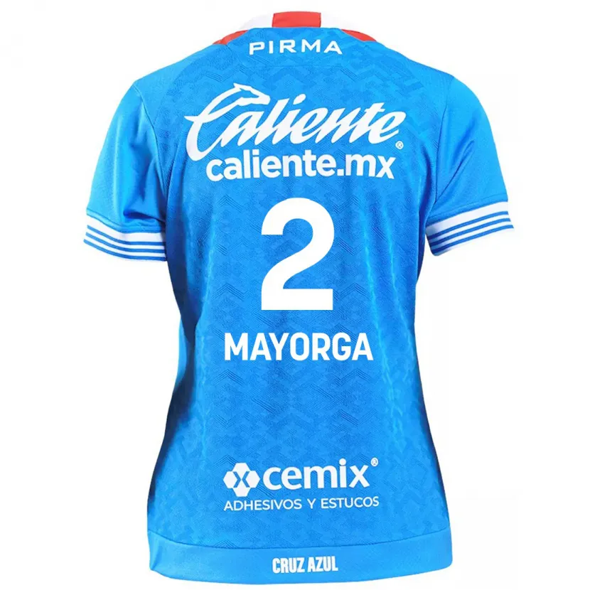 Danxen Mulher Camisola Alejandro Mayorga #2 Céu Azul Principal 2024/25 Camisa