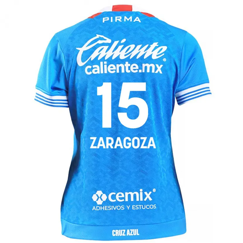 Danxen Mulher Camisola Nancy Zaragoza #15 Céu Azul Principal 2024/25 Camisa