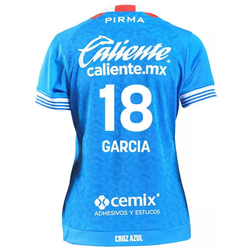 Danxen Mulher Camisola Diana Garcia #18 Céu Azul Principal 2024/25 Camisa