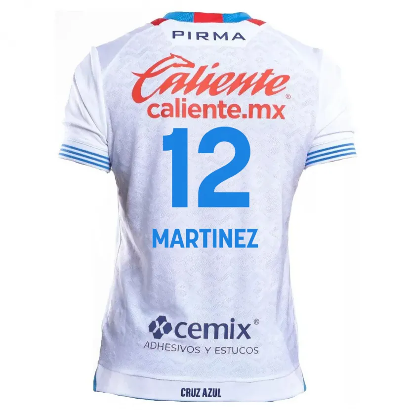 Danxen Mulher Camisola Jose Joaquin Martinez #12 Branco Azul Alternativa 2024/25 Camisa
