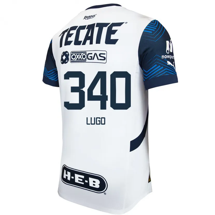 Danxen Mulher Camisola Edy Lugo #340 Branco Azul Alternativa 2024/25 Camisa