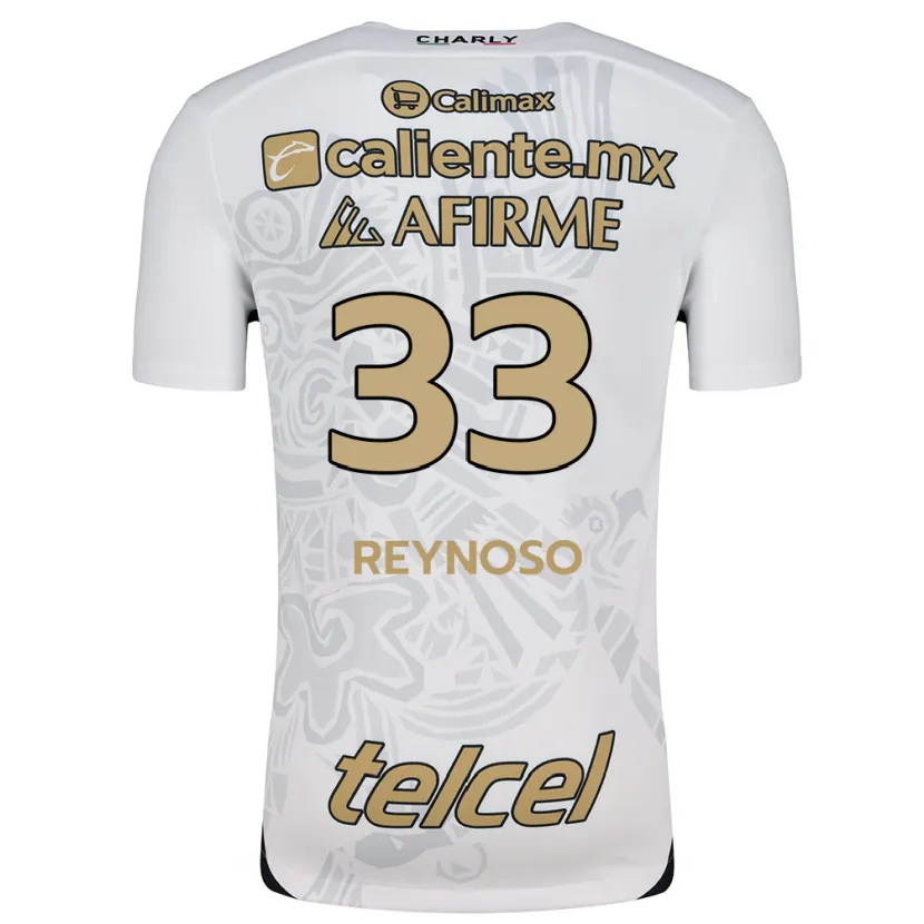 Danxen Mulher Camisola Emanuel Reynoso #33 Branco Preto Alternativa 2024/25 Camisa
