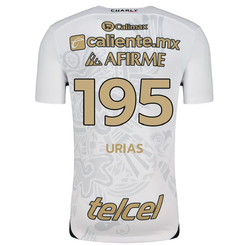 Danxen Mulher Camisola Héctor Urías #195 Branco Preto Alternativa 2024/25 Camisa