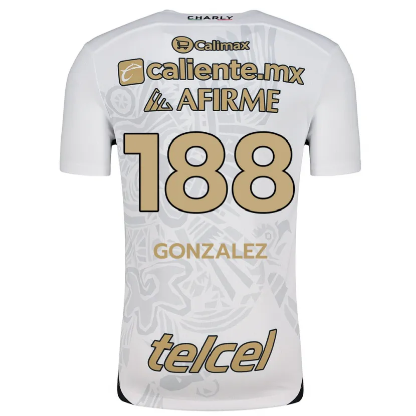 Danxen Mulher Camisola Jorge González #188 Branco Preto Alternativa 2024/25 Camisa
