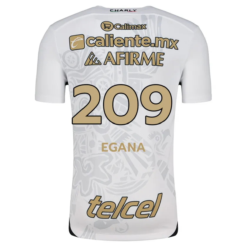Danxen Mulher Camisola Arath Egaña #209 Branco Preto Alternativa 2024/25 Camisa