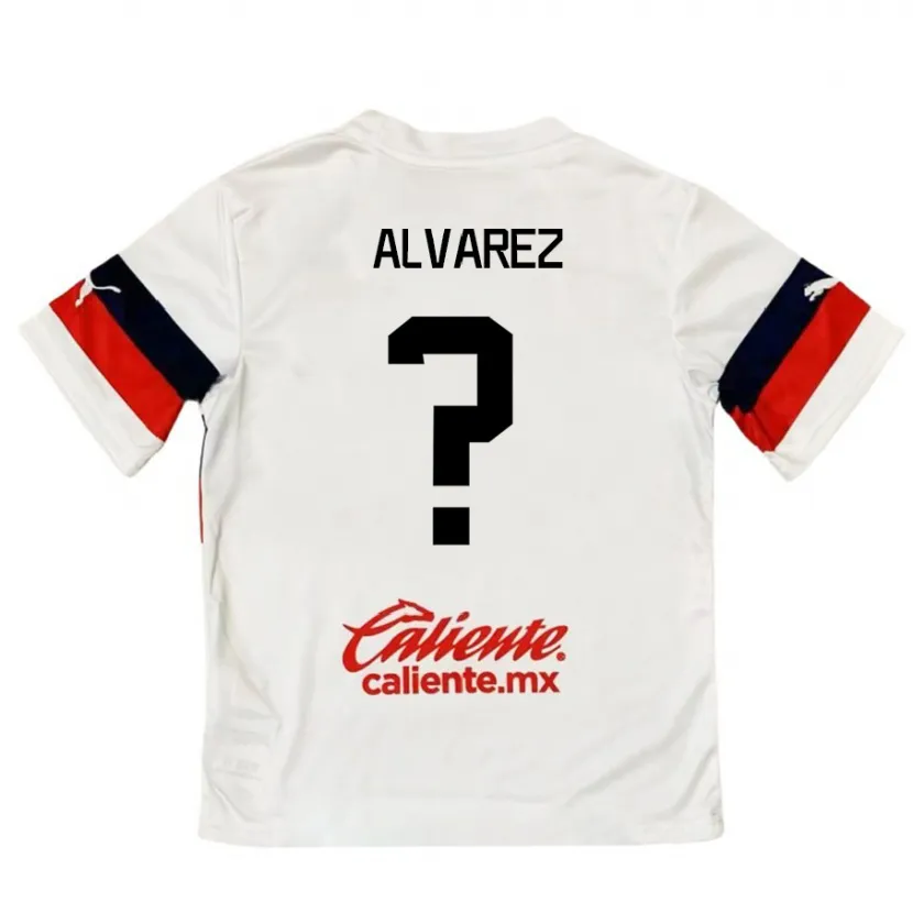 Danxen Mulher Camisola Sergio Álvarez #0 Branco Vermelho Alternativa 2024/25 Camisa