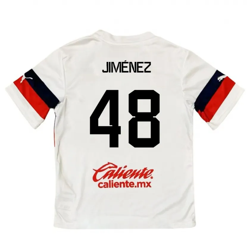 Danxen Mulher Camisola Leonardo Jiménez #48 Branco Vermelho Alternativa 2024/25 Camisa