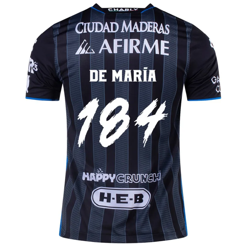 Danxen Mulher Camisola Antonio De María Y Campos #184 Branco Preto Alternativa 2024/25 Camisa