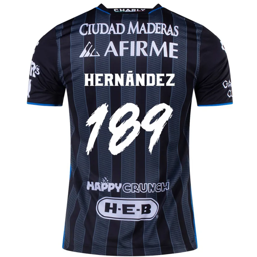 Danxen Mulher Camisola Sebastián Hernández #189 Branco Preto Alternativa 2024/25 Camisa