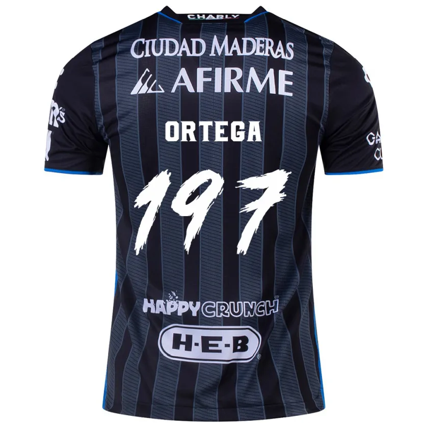 Danxen Mulher Camisola Javier Ortega #197 Branco Preto Alternativa 2024/25 Camisa