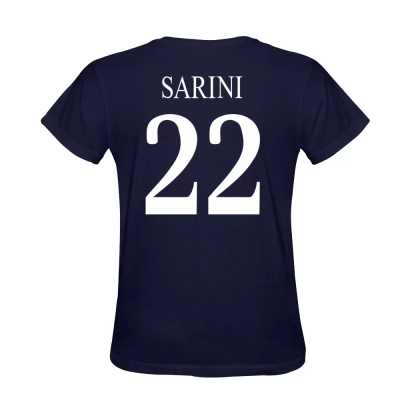 Homem Lorenzo Sarini #22 Azul Escuro Design De Camiseta Camisola