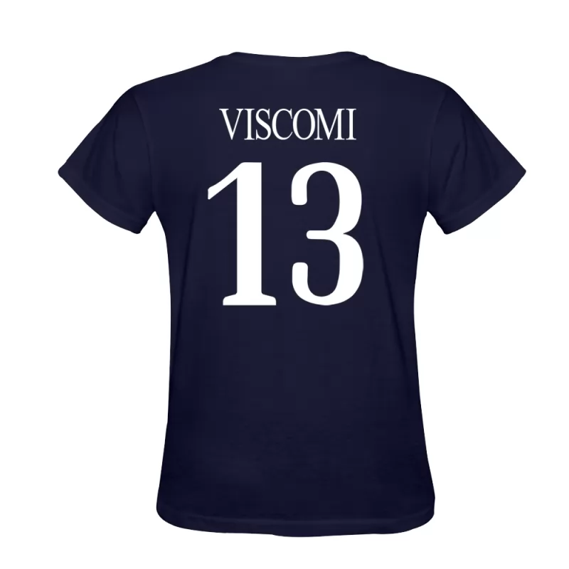 Homem Francesco Viscomi #13 Azul Escuro Design De Camiseta Camisola